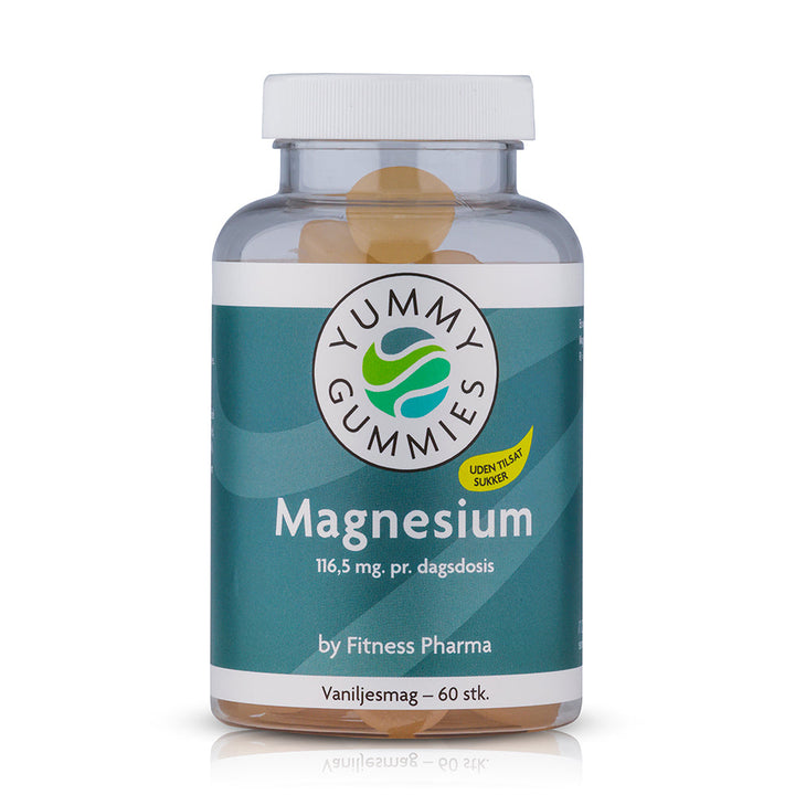 Fitness Pharma Yummy Gummies Magnesium – Vaniljesmag (60 Stück)