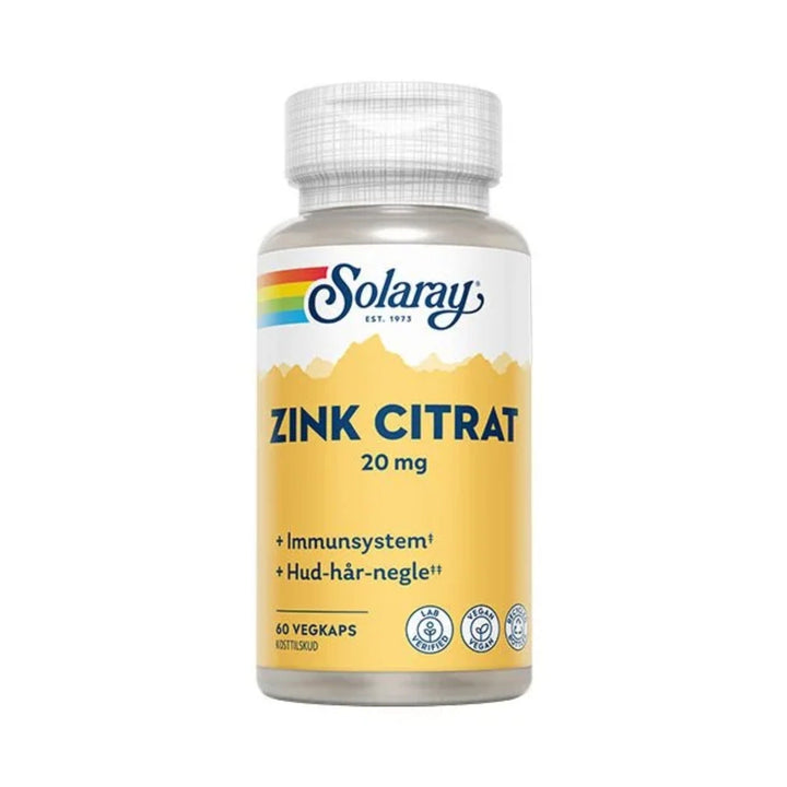 Solaray Zinkcitrat 20 mg (60 Kaps.)